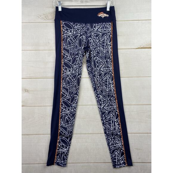 Nfl Team Apparel Denver Broncos Leggings Football Youth Girls XL 16 Graphic - Picture 1 of 7